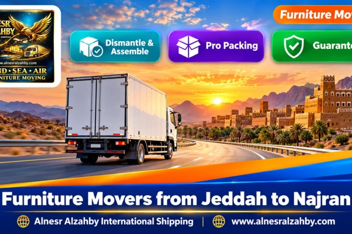 Furniture Movers from Jeddah to Najran — Alnesr Alzahby
