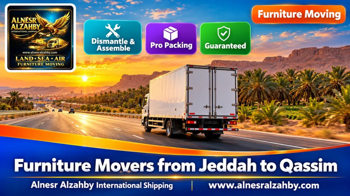 Furniture Movers from Jeddah to Qassim — Alnesr Alzahby