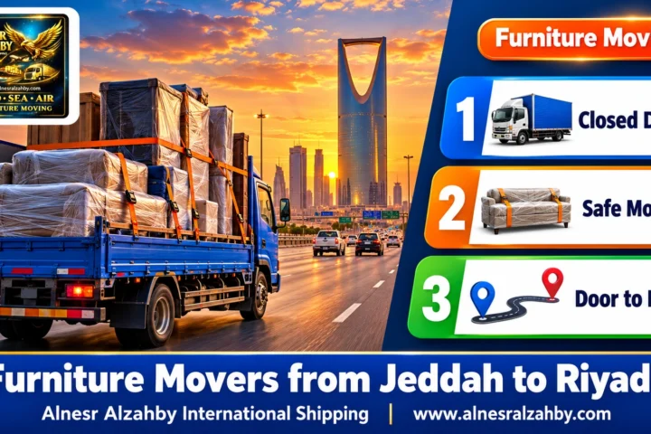 Furniture Movers from Jeddah to Riyadh — Alnesr Alzahby