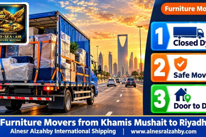 Furniture Movers from Khamis Mushait to Riyadh — Alnesr Alzahby