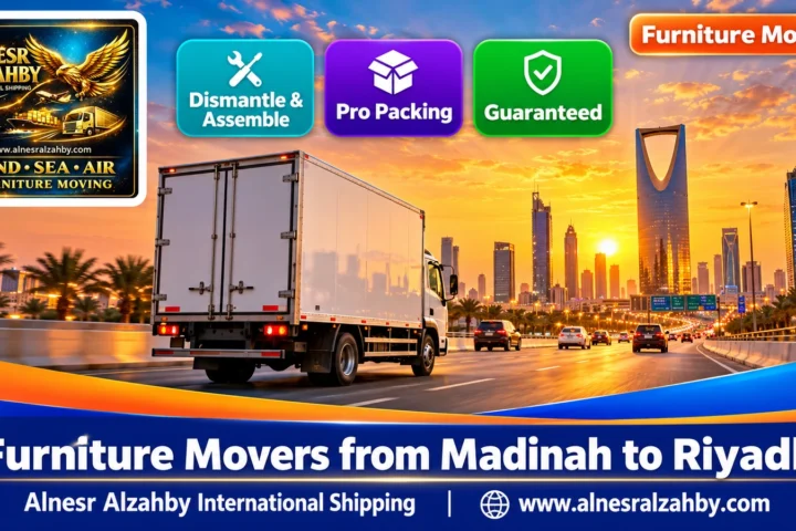 Furniture Movers from Madinah to Riyadh — Alnesr Alzahby