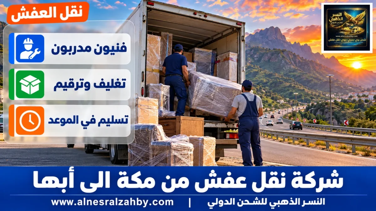 شركة نقل عفش من مكة الى أبها — النسر الذهبي