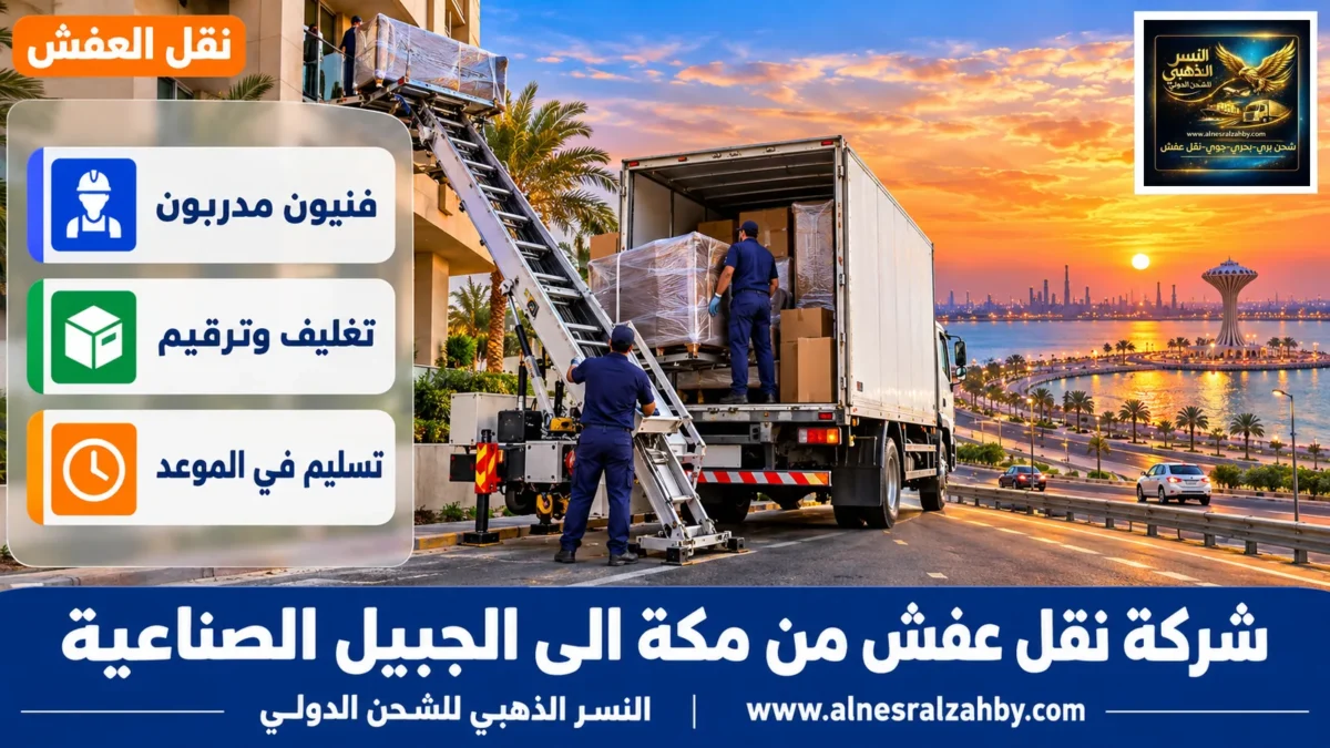 شركة نقل عفش من مكة الى الجبيل الصناعية — النسر الذهبي