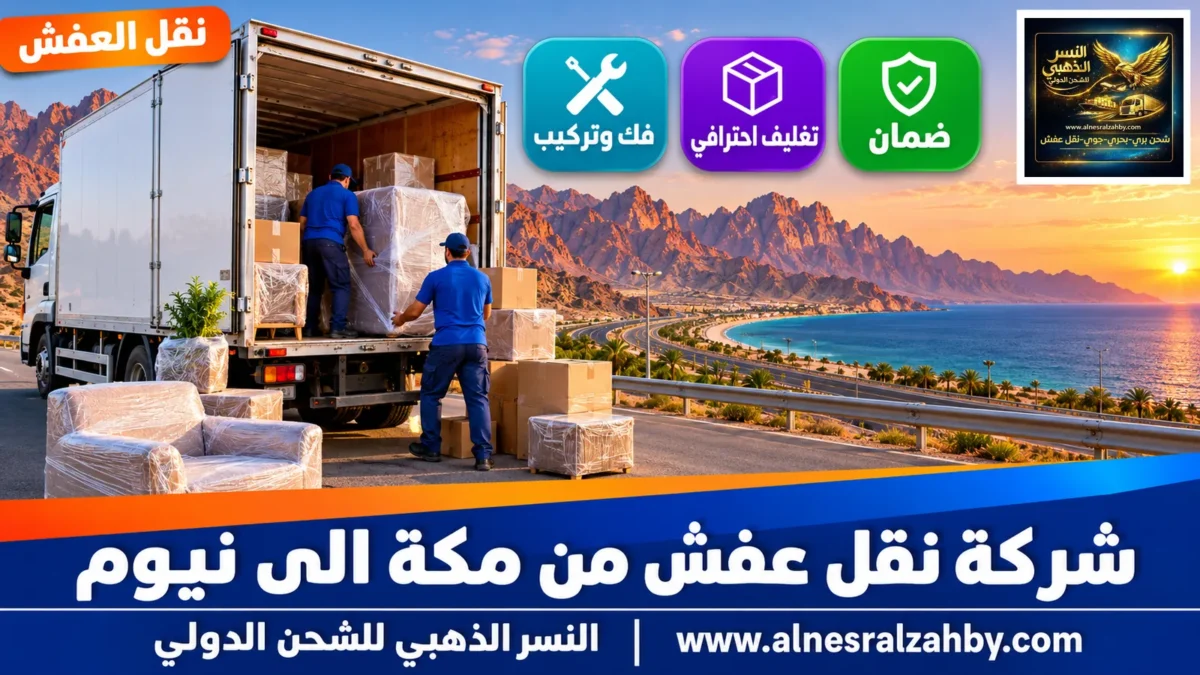 شركة نقل عفش من مكة الى نيوم — النسر الذهبي