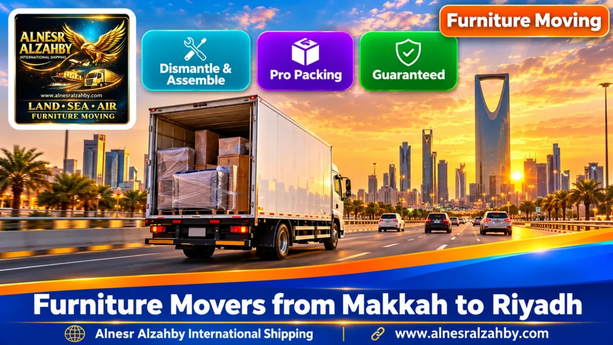 Furniture Movers from Makkah to Riyadh — Alnesr Alzahby