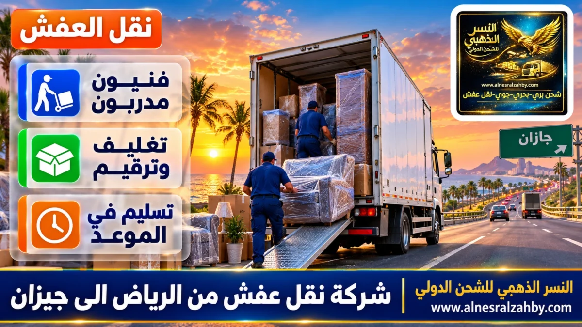 شركة نقل عفش من الرياض الى جيزان — النسر الذهبي