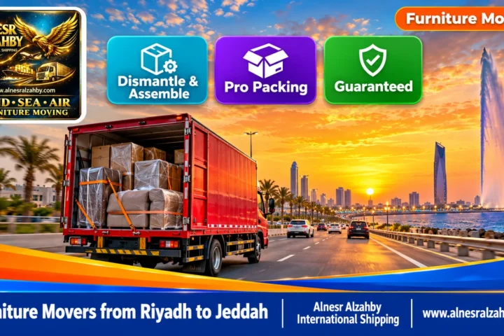 Furniture Movers from Riyadh to Jeddah — Alnesr Alzahby