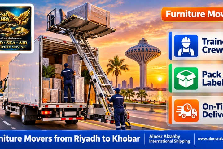 Furniture Movers from Riyadh to Khobar — Alnesr Alzahby