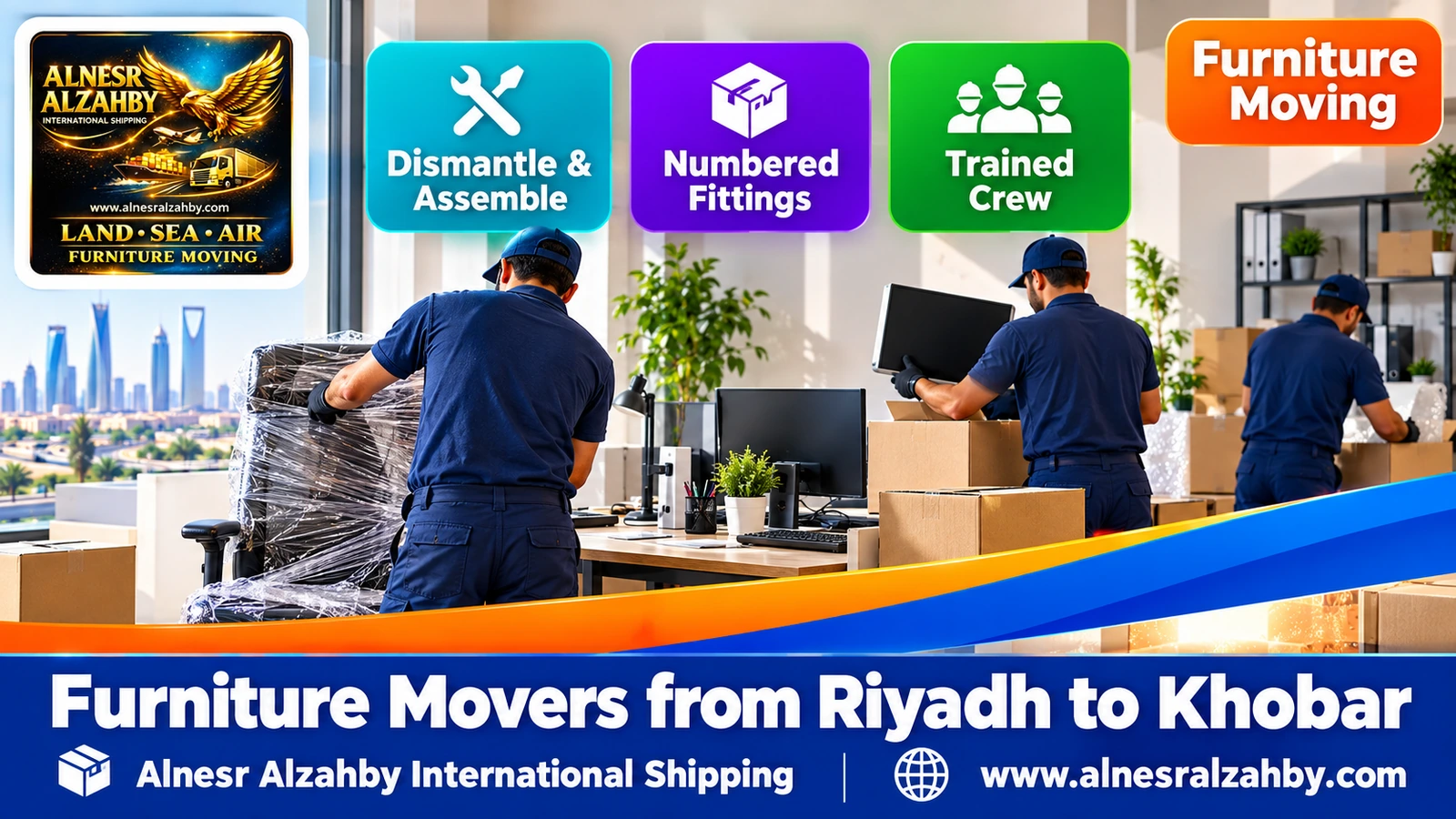 Packing furniture before a long trip