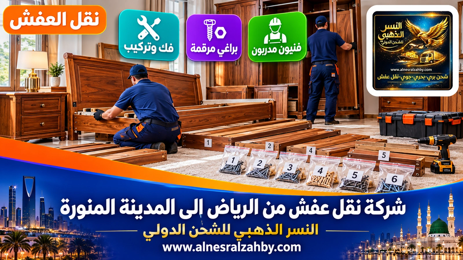تغليف الأثاث قبل رحلة طويلة