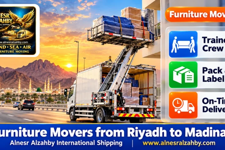 Furniture Movers from Riyadh to Madinah — Alnesr Alzahby