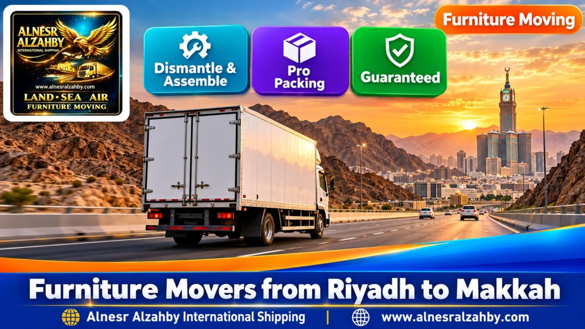 Furniture Movers from Riyadh to Makkah — Alnesr Alzahby