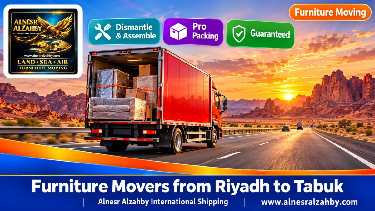 Furniture Movers from Riyadh to Tabuk — Alnesr Alzahby