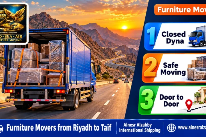 Furniture Movers from Riyadh to Taif — Alnesr Alzahby