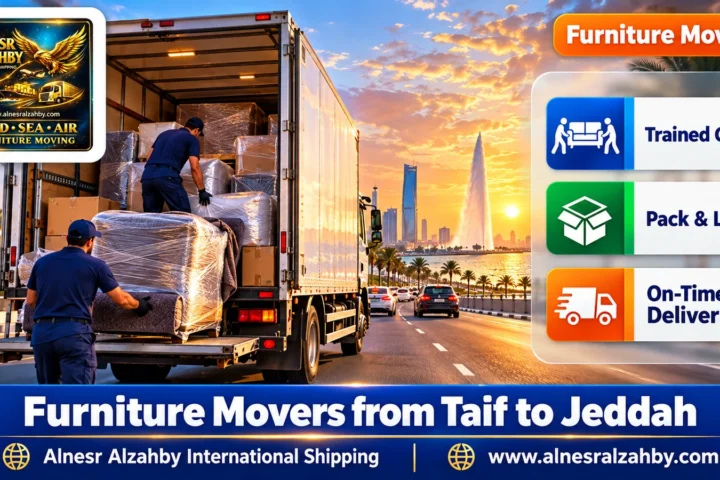 Furniture Movers from Taif to Jeddah — Alnesr Alzahby