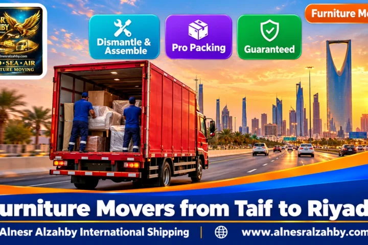 Furniture Movers from Taif to Riyadh — Alnesr Alzahby