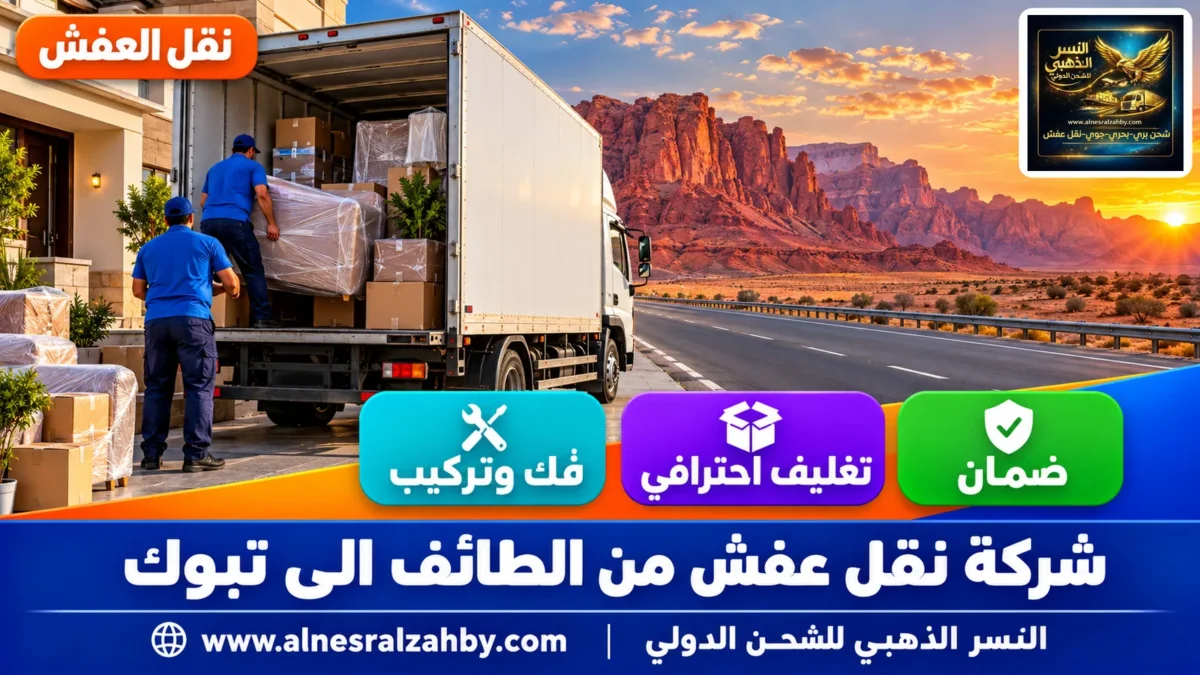 شركة نقل عفش من الطائف الى تبوك — النسر الذهبي