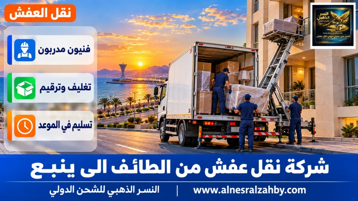 شركة نقل عفش من الطائف الى ينبع — النسر الذهبي