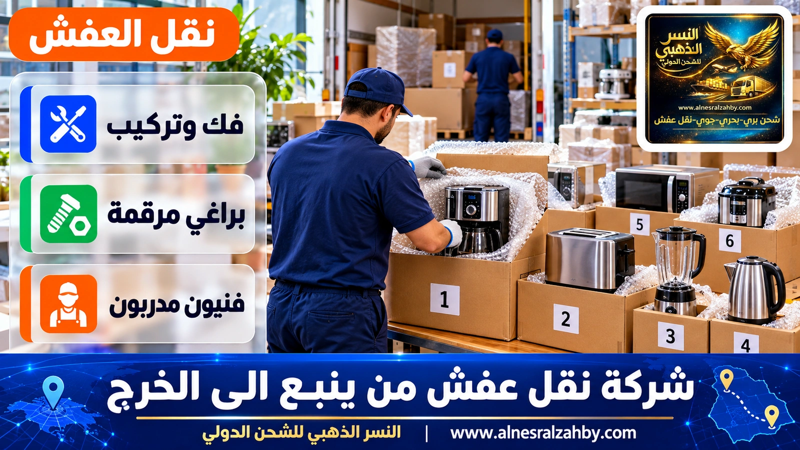 تغليف الأثاث قبل النقل