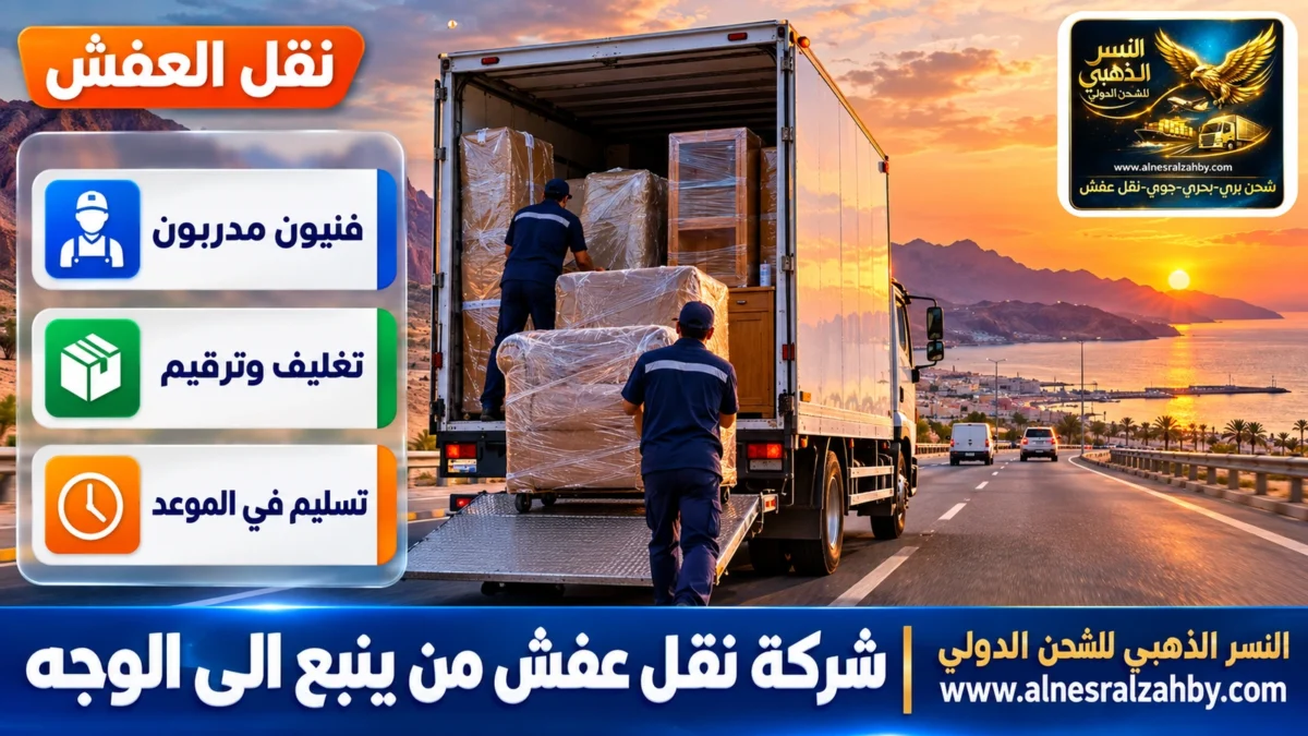 شركة نقل عفش من ينبع الى الوجه — النسر الذهبي