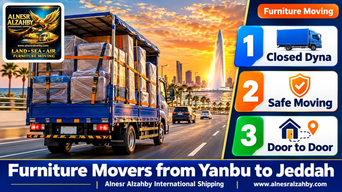 Furniture Movers from Yanbu to Jeddah — Alnesr Alzahby