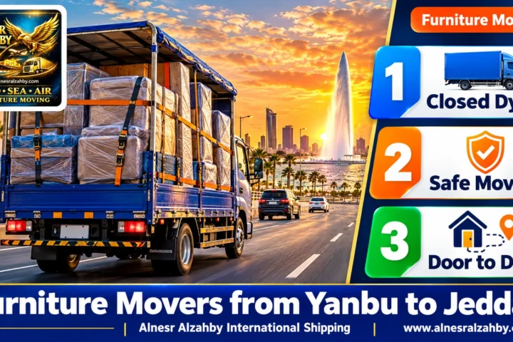 Furniture Movers from Yanbu to Jeddah — Alnesr Alzahby