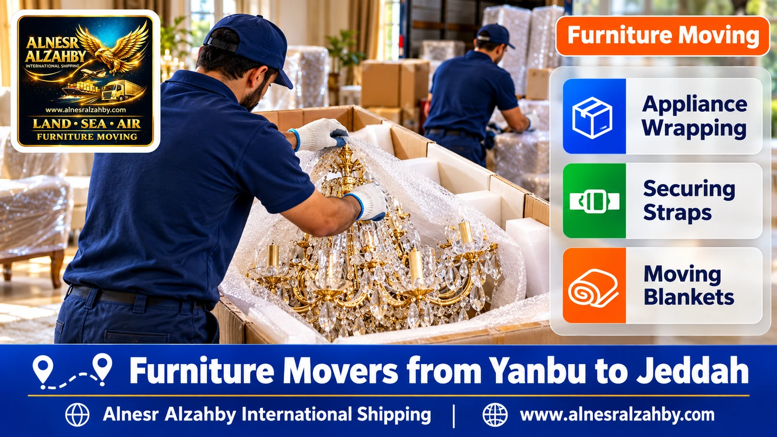 Packing furniture before a long trip
