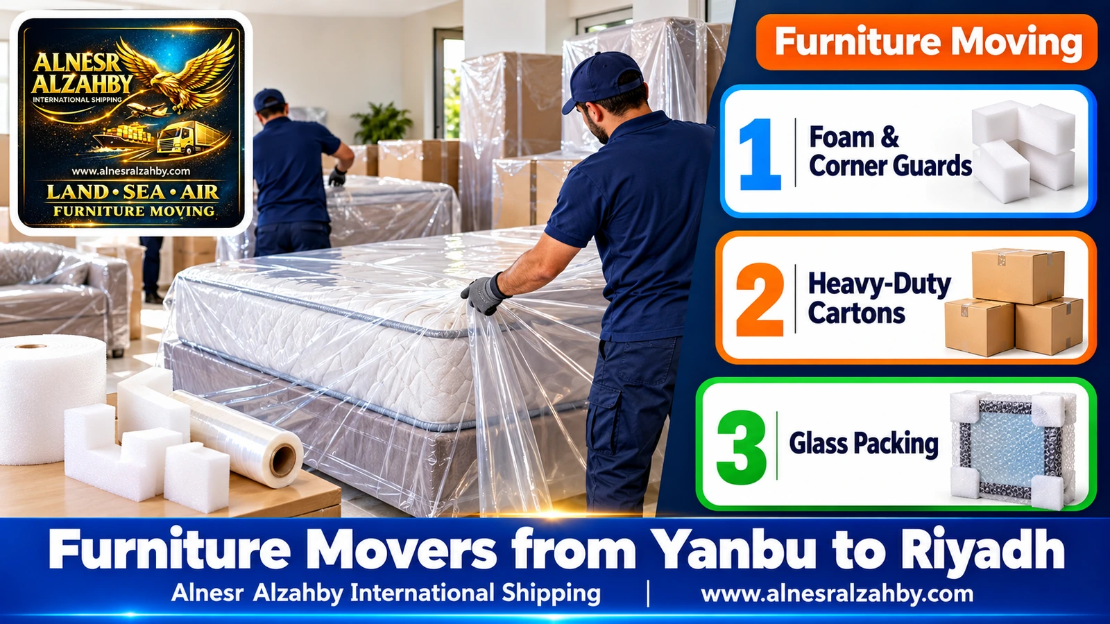 Packing furniture before a long trip