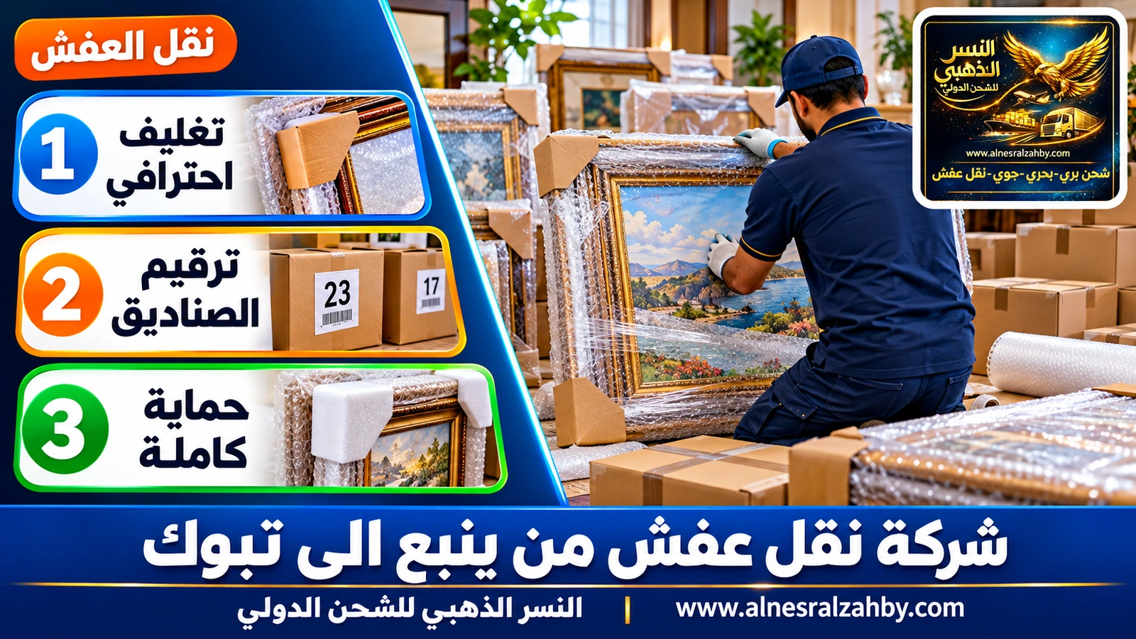 تغليف الأثاث قبل النقل
