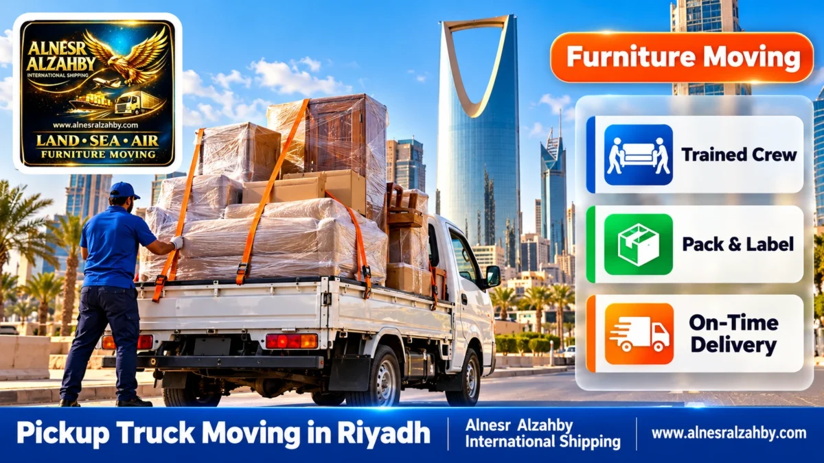 Pickup Truck Moving in Riyadh — Alnesr Alzahby