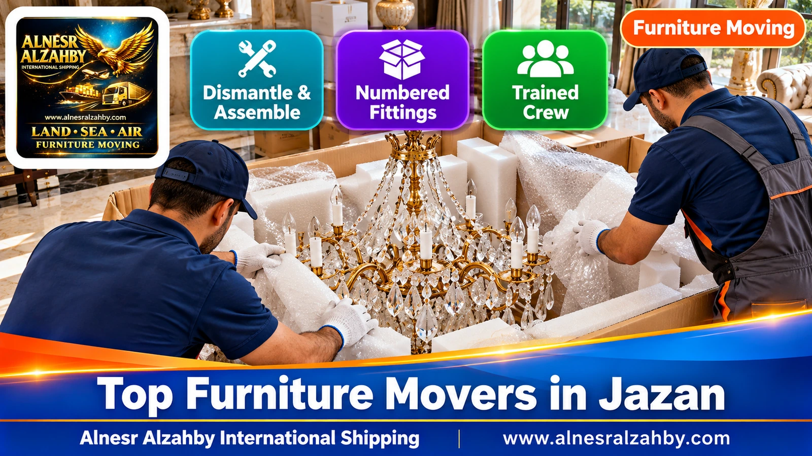 Packing furniture before the move