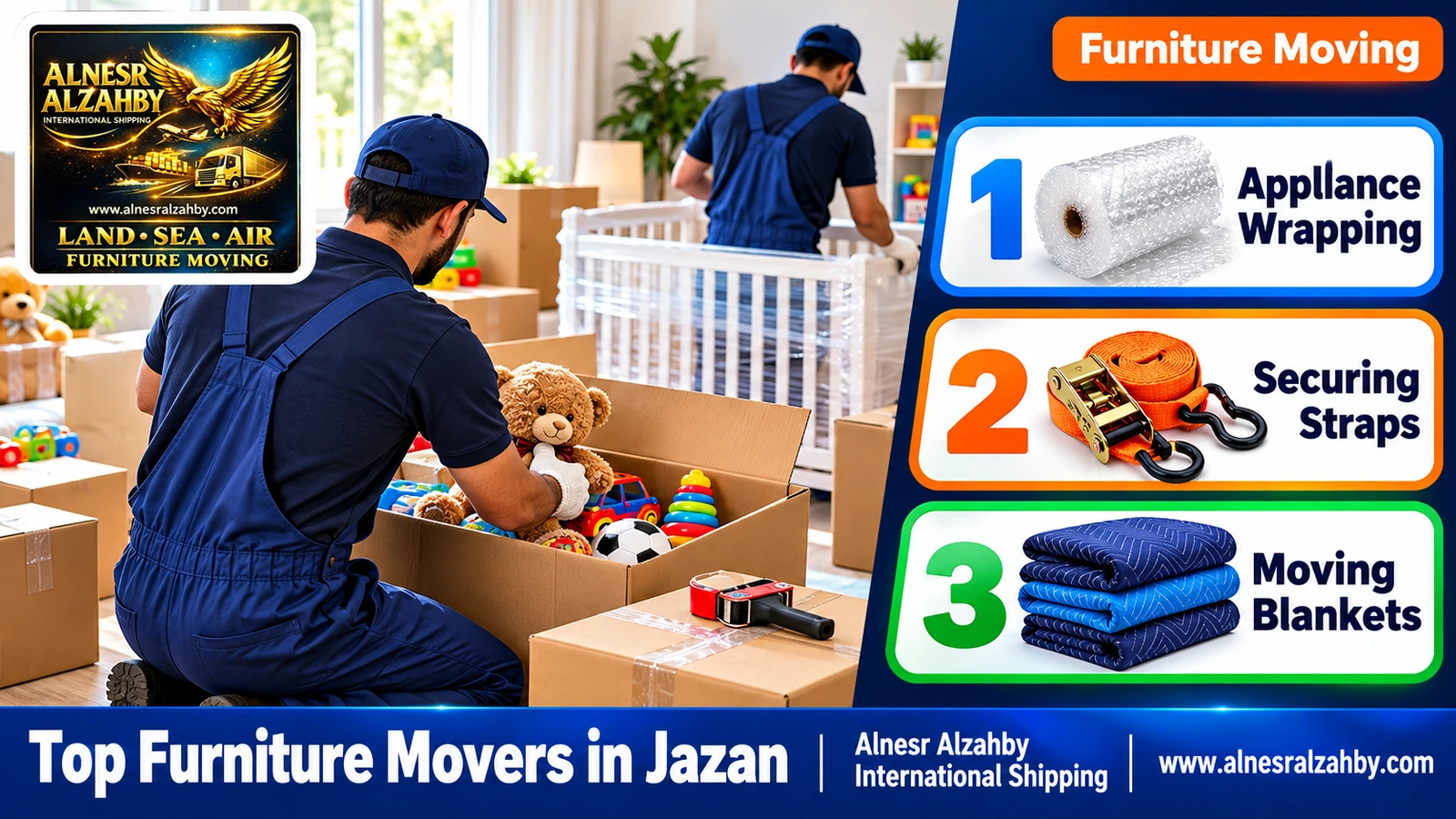 Packing and moving furniture